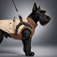 Water-Repellent Fleece-Lined Harness Dog Vest