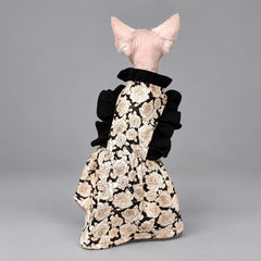 Black Rose Floral Cat Dress