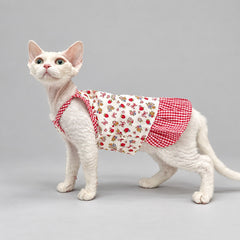 Strawberry Floral Cat Shirt