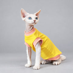Yellow Stripe Sphynx Cat Shirt