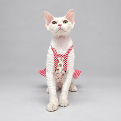 Strawberry Floral Cat Shirt