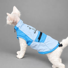 Lightweight Blue Cat Rain Jacket – Outdoor Coat