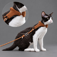 Mellow Corduroy Cat Harness Set