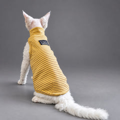 Thermal Stripe Cotton Cat Vest