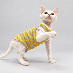 Yellow Stripe Sphynx Cat Shirt