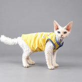 Handmade Yellow Cotton Cat Dress