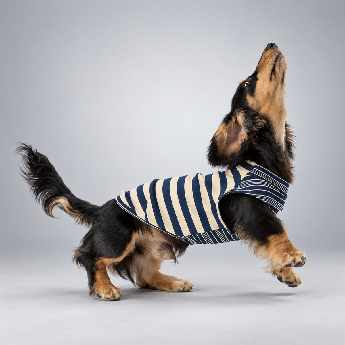 Soft Lyocell Striped Dog Shirt
