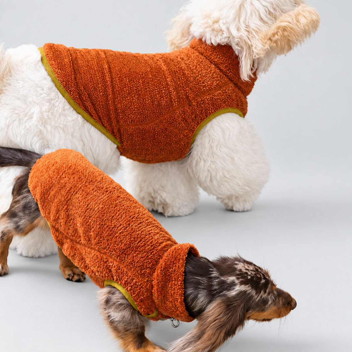 Textured Fleece Dog Vest