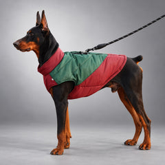 Quilted Dog Vest with Back Zip & Leash Rings