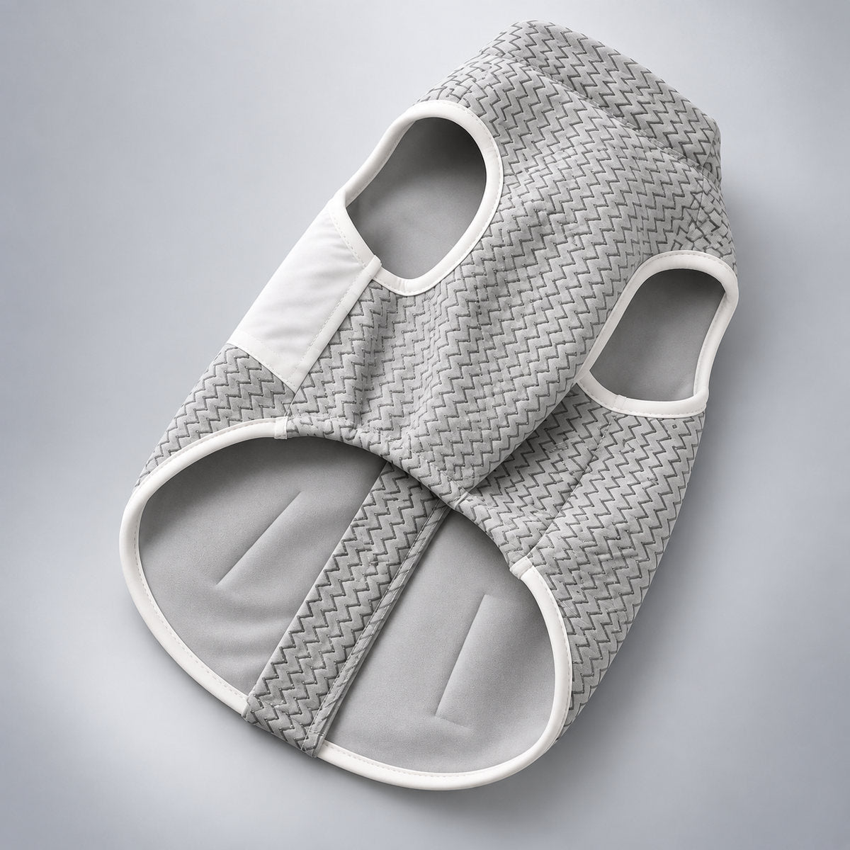 Gray Chevron Fleece Dog Vest