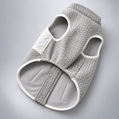 Gray Chevron Fleece Dog Vest