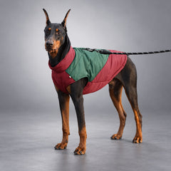 Quilted Dog Vest with Back Zip & Leash Rings