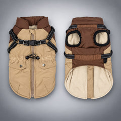 Water-Repellent Fleece-Lined Harness Dog Vest
