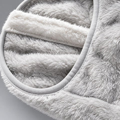 Soft fleece fabric and neatly bound arm opening.