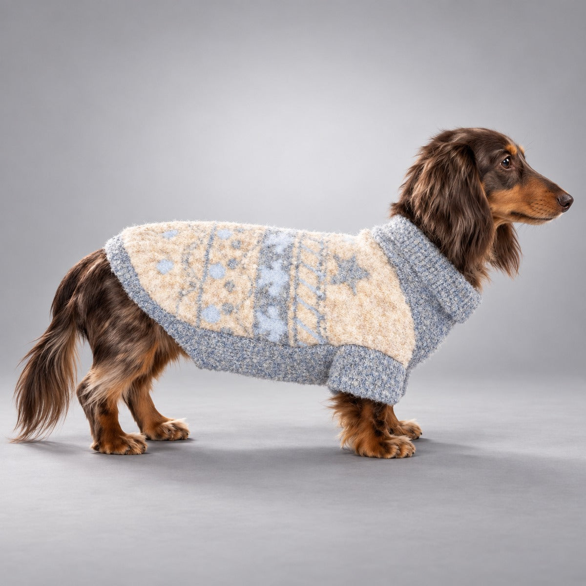 Fair Isle Wool-Blend Pet Sweater