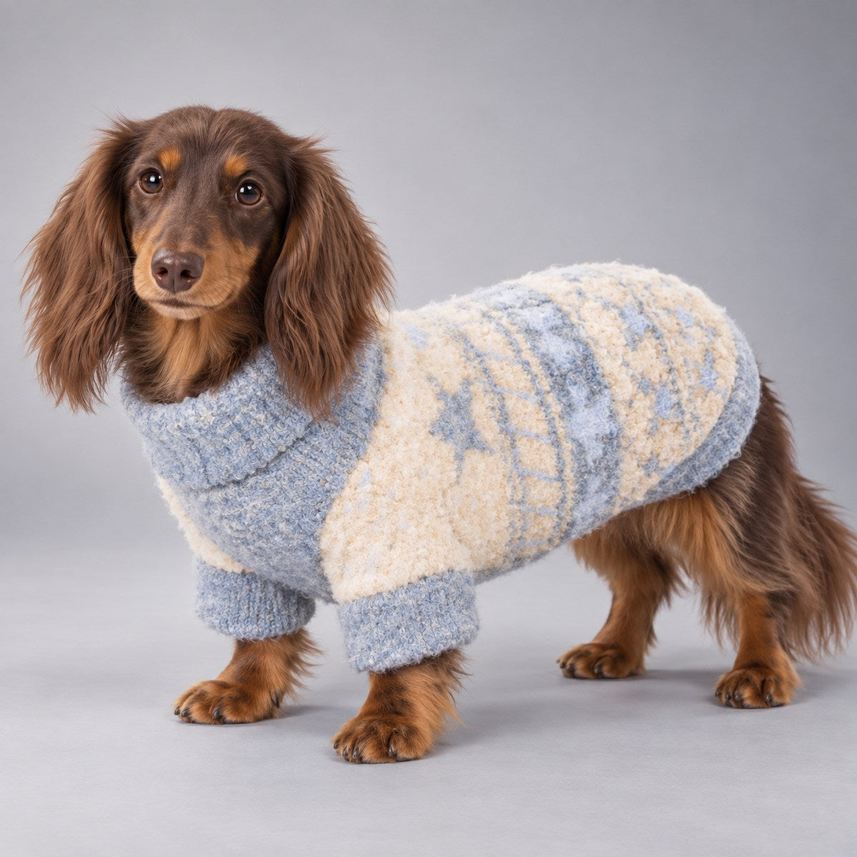 Fair Isle Wool-Blend Pet Sweater