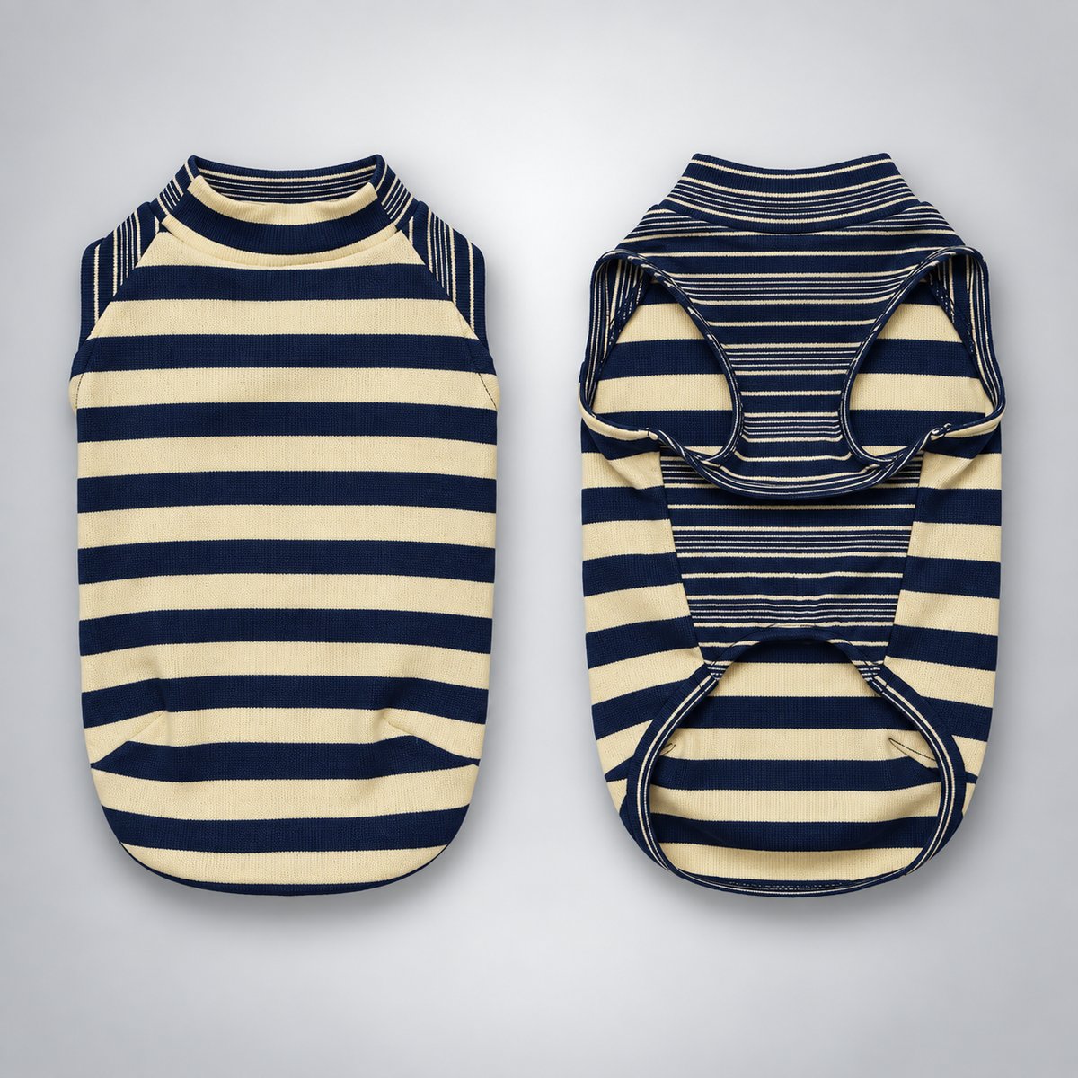 Soft Lyocell Striped Dog Shirt
