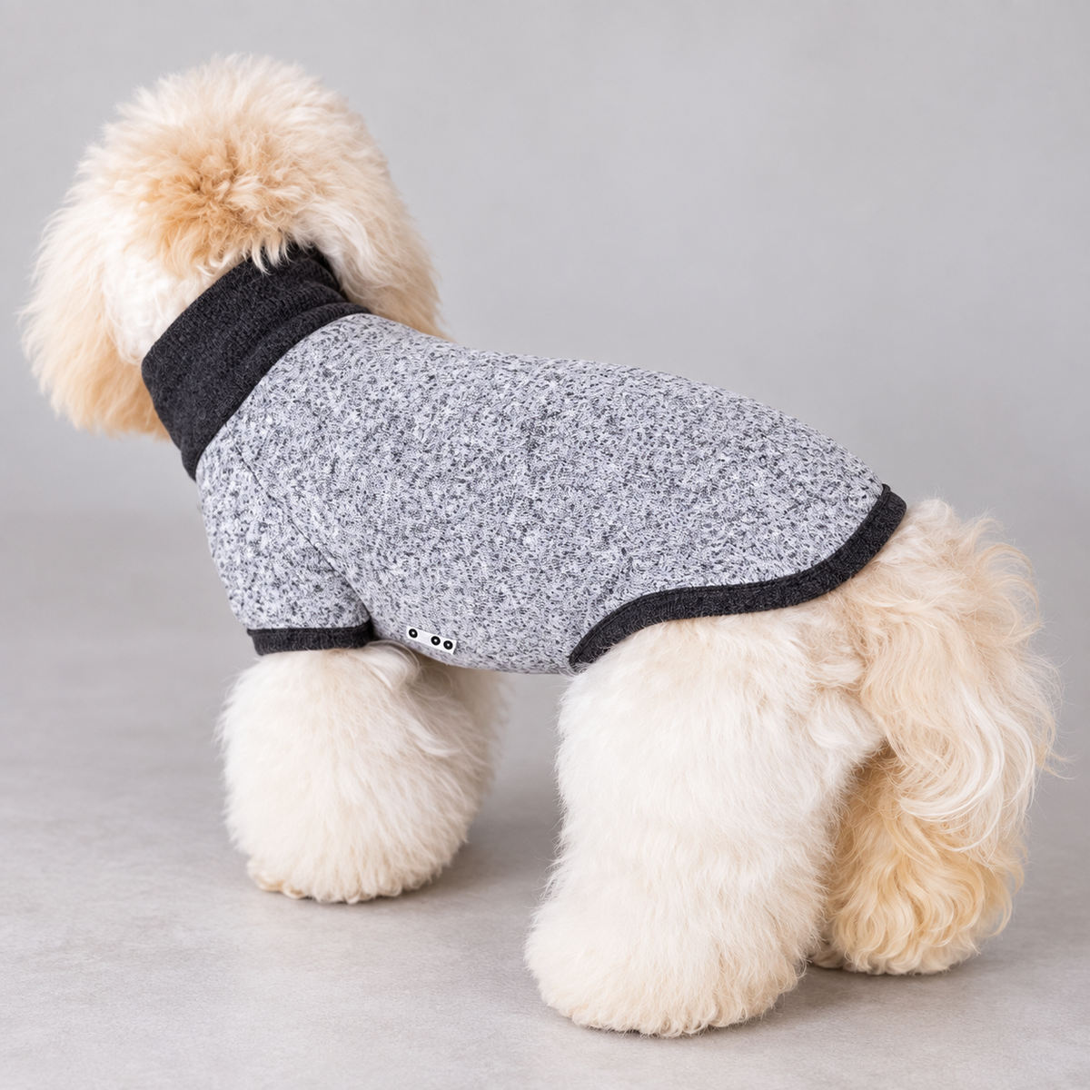 Heather Gray Wool-Blend Two-Leg Pet Sweater