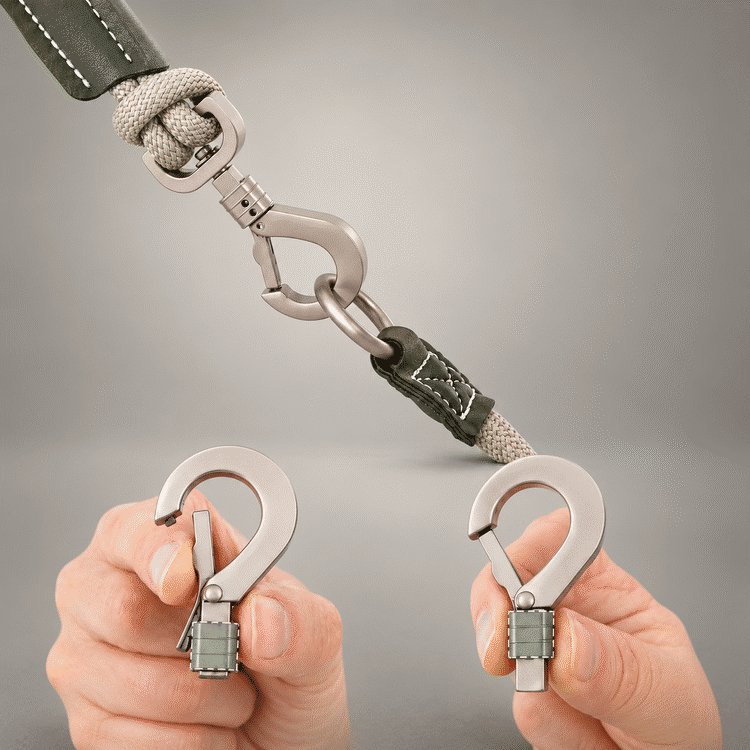 Sighthound Escape-Resistant Leather Rope Dog Harness & Leash Set