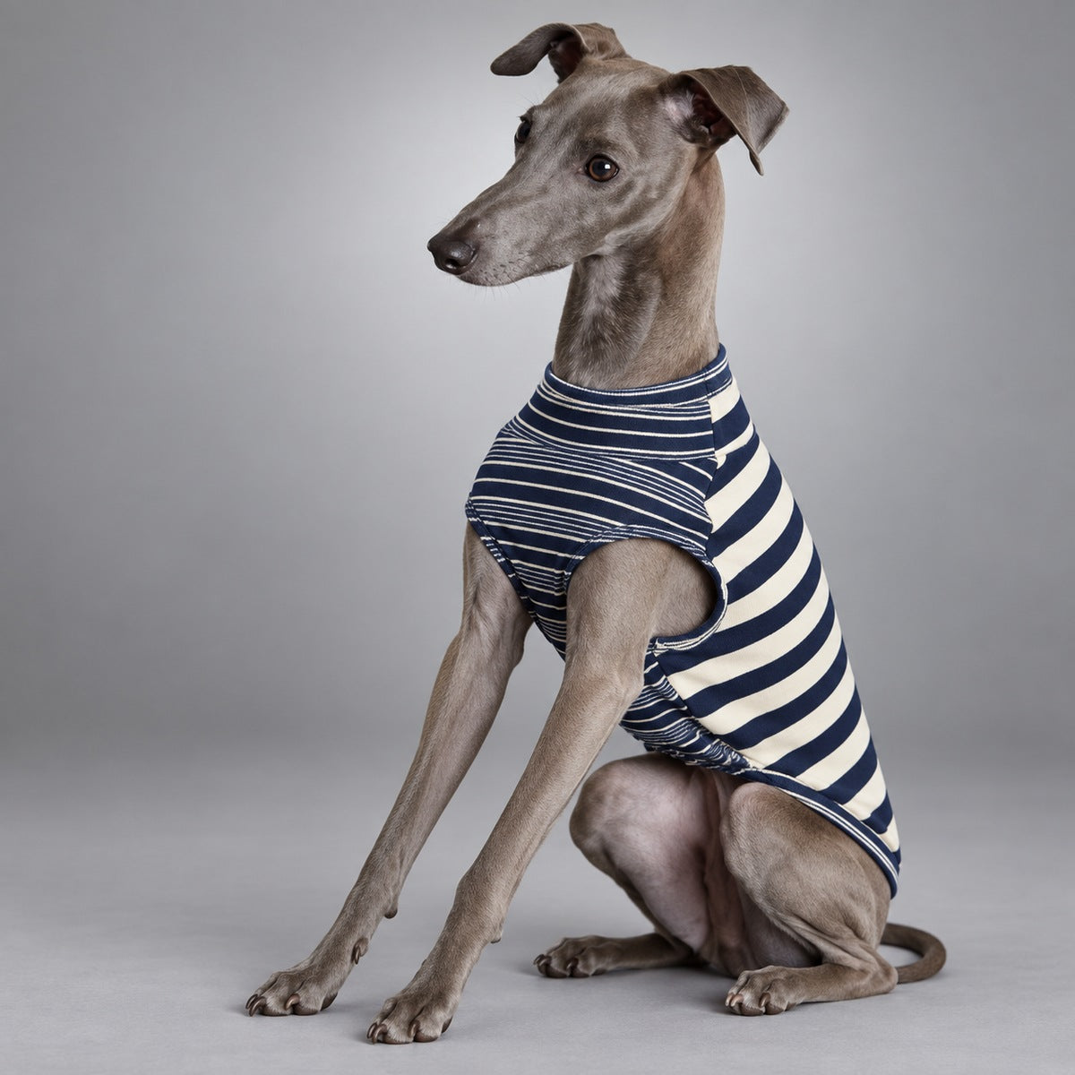 Soft Lyocell Striped Dog Shirt
