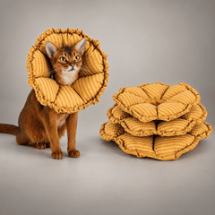 Soft Flower Recovery Cone Collar for Cats