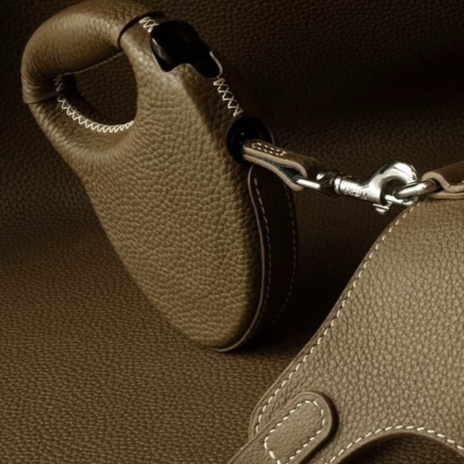 Atelier Heritage Handcrafted Leather Retractable Dog Leash