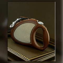 Atelier Handcrafted Leather Retractable Dog Leash