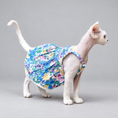Watercolor Floral Cat Dress