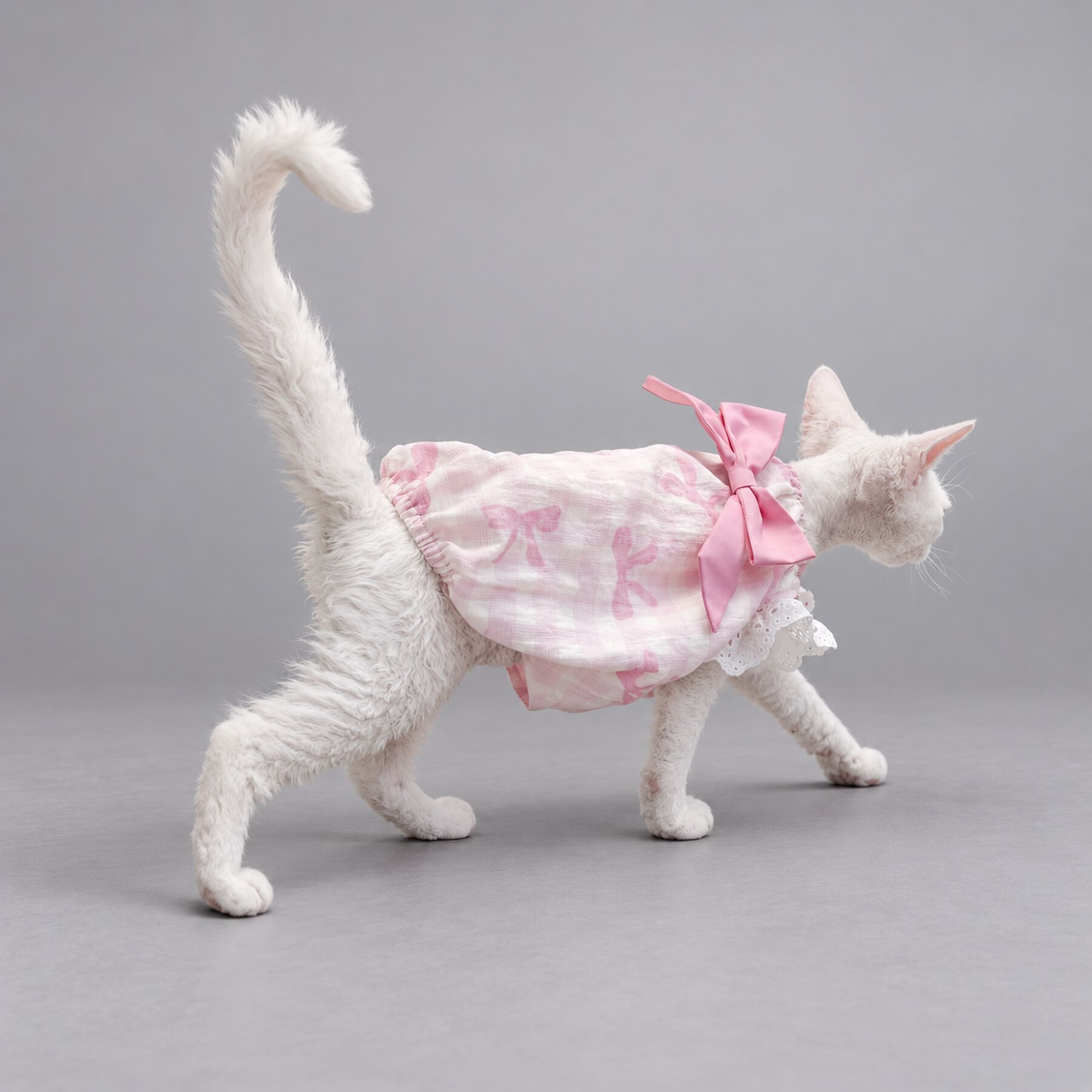 Pink Bow Cat Dress