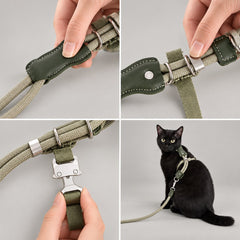 The Arden Adjustable Cat Harness & Leash Set