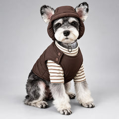 Japanese-Inspired Two-Piece Padded Dog Vest & Shirt Set