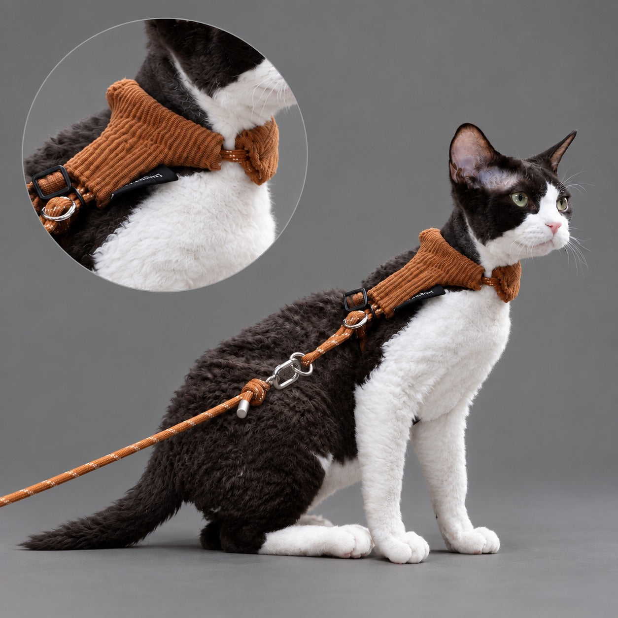 Mellow Corduroy Cat Harness Set