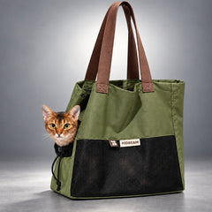 Colorblock Cat Carrier Tote