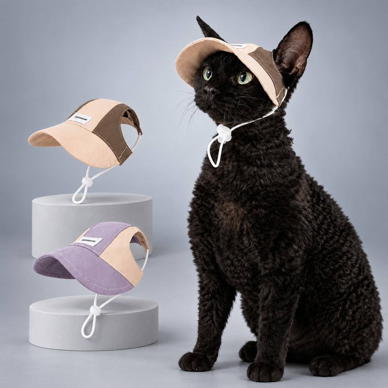 Atelier Shade Lightweight Cat Cap & Rope Harness Set