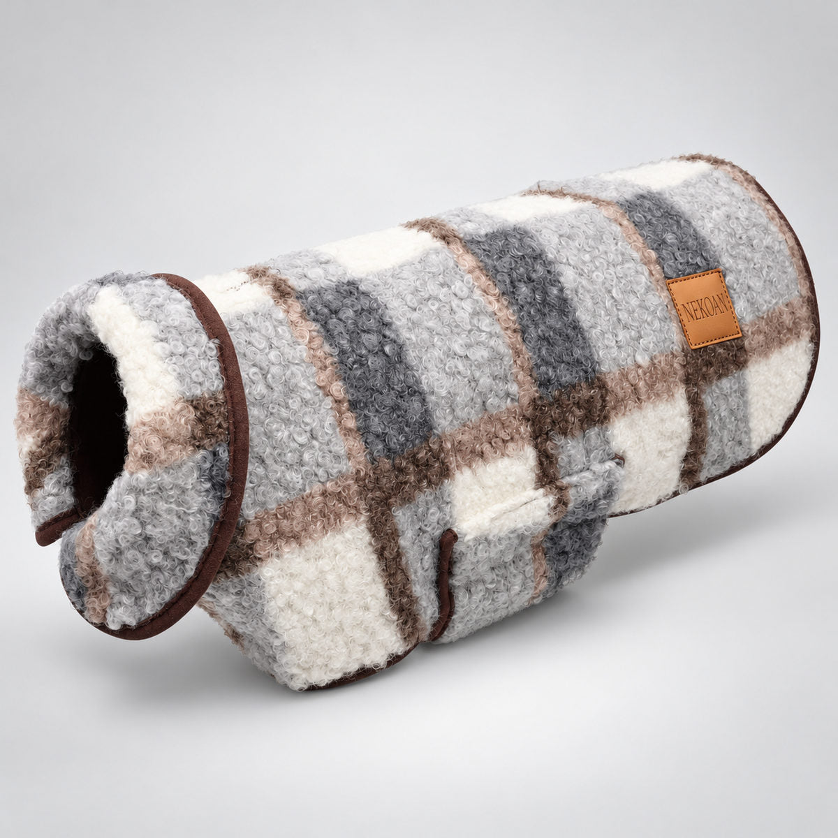 NEKOAN plaid dog coat in Blue