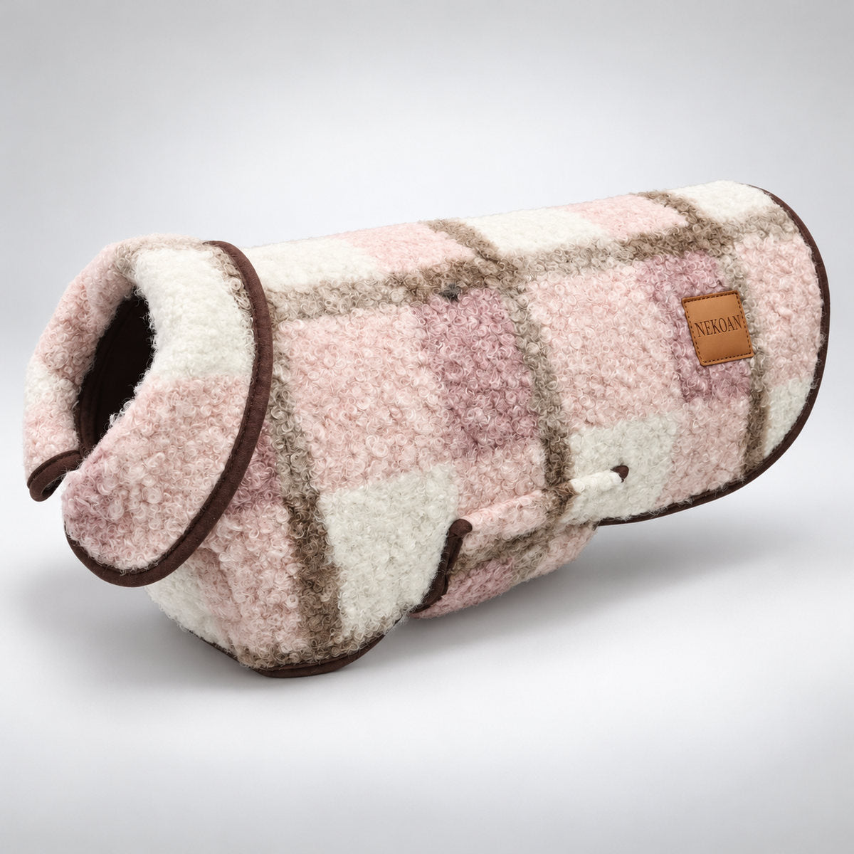 NEKOAN plaid dog coat in Pink