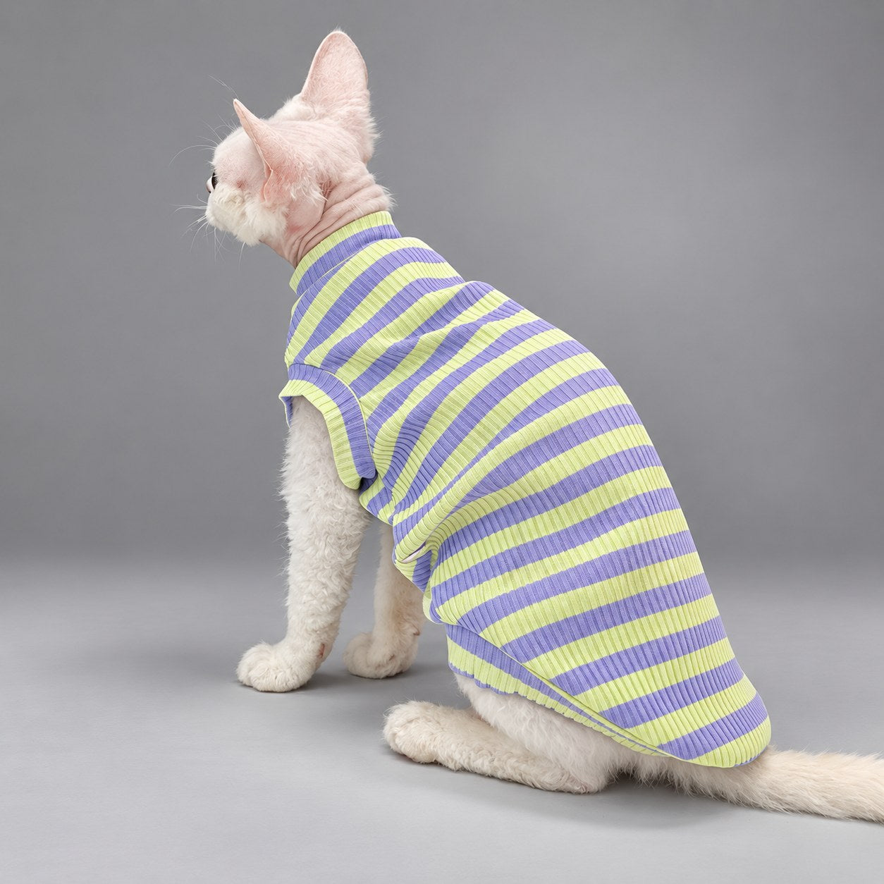 Lavender & Lime Cotton Cat Vest