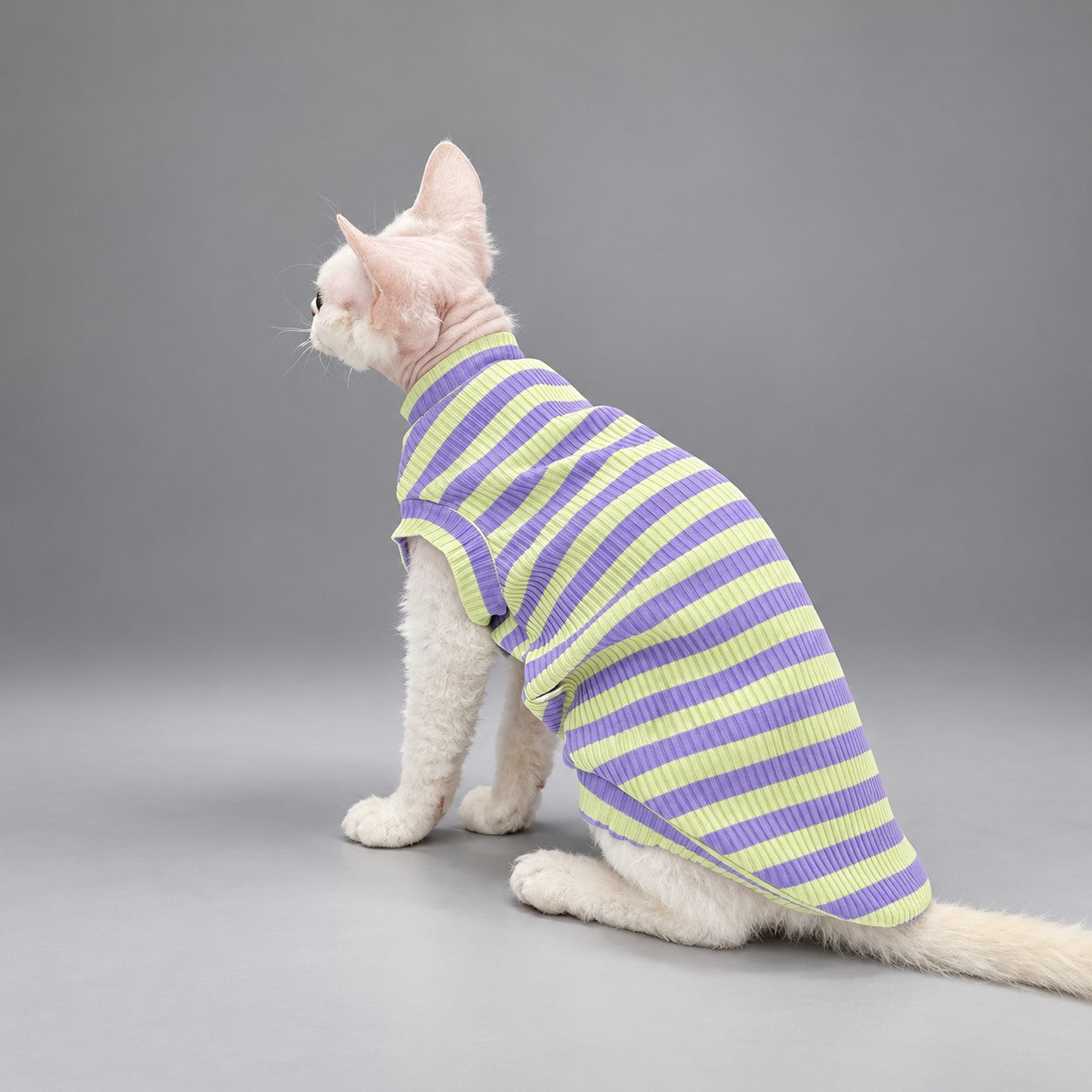 Lavender & Lime Cotton Cat Vest