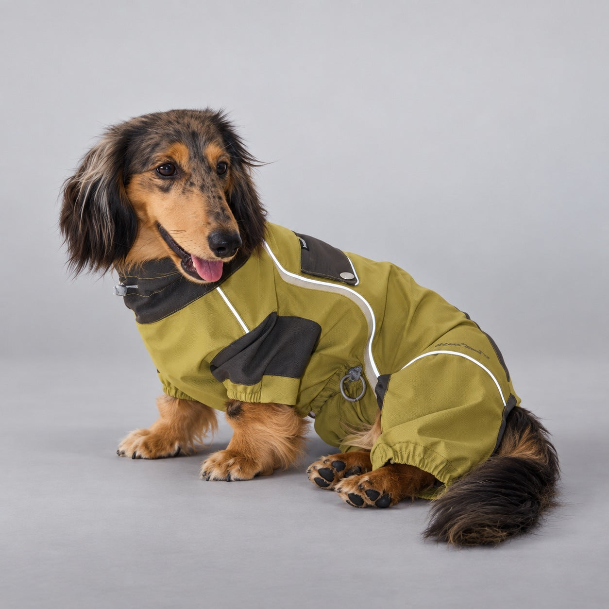Heather Gray Wool-Blend Two-Leg Pet Sweater（副本）