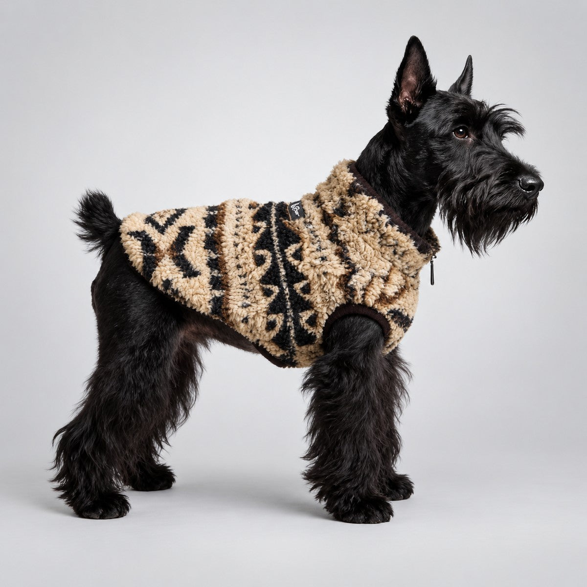 Fair Isle Fleece-Lined Dog Vest