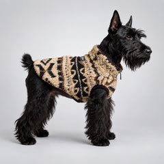 Fair Isle Fleece-Lined Dog Vest