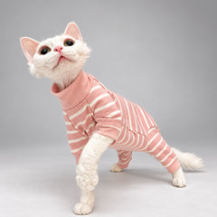 NEKOAN Handmade Bamboo Cotton Cat Jumpsuit – Blue & Pink