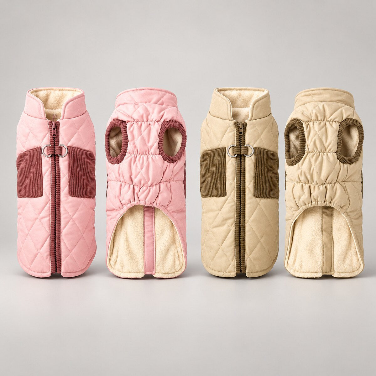 Aspen Quilted Fleece-Lined Pet Vest