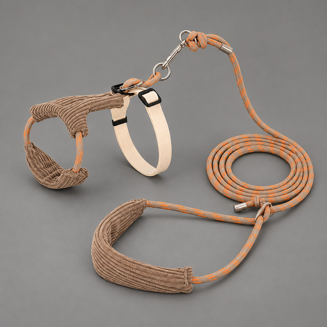 Mellow Corduroy Cat Harness Set