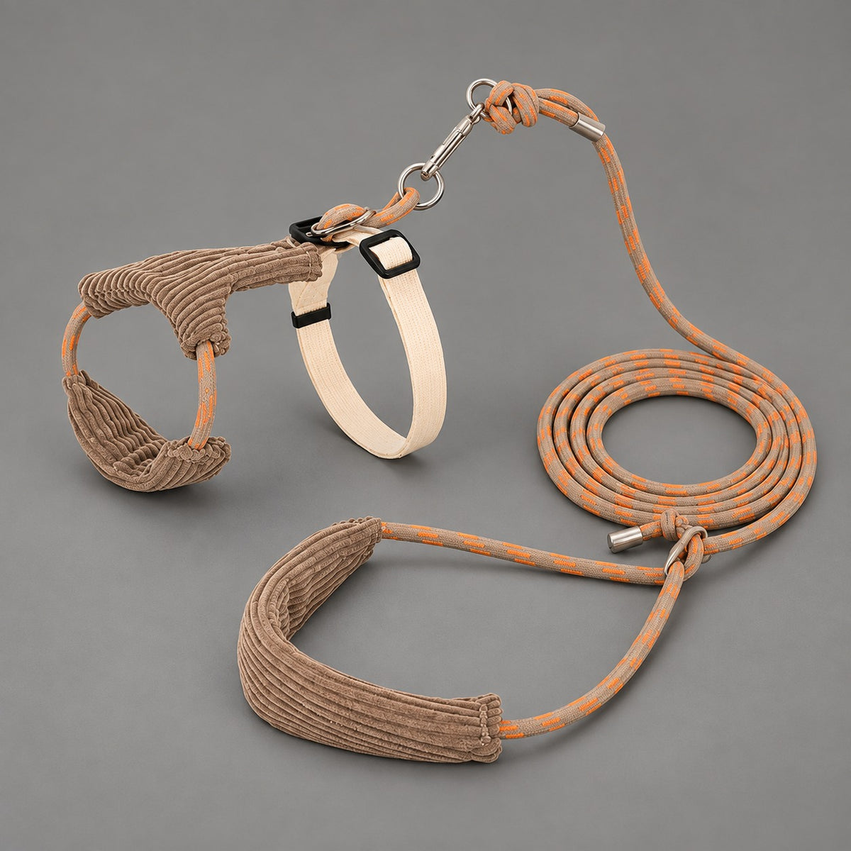 Mellow Corduroy Cat Harness Set