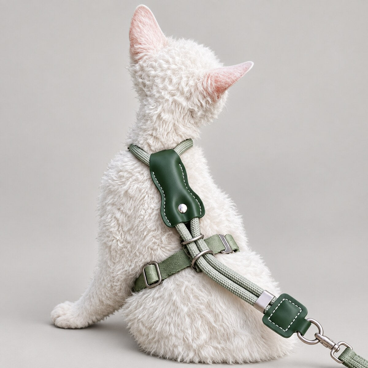 The Arden Adjustable Cat Harness & Leash Set