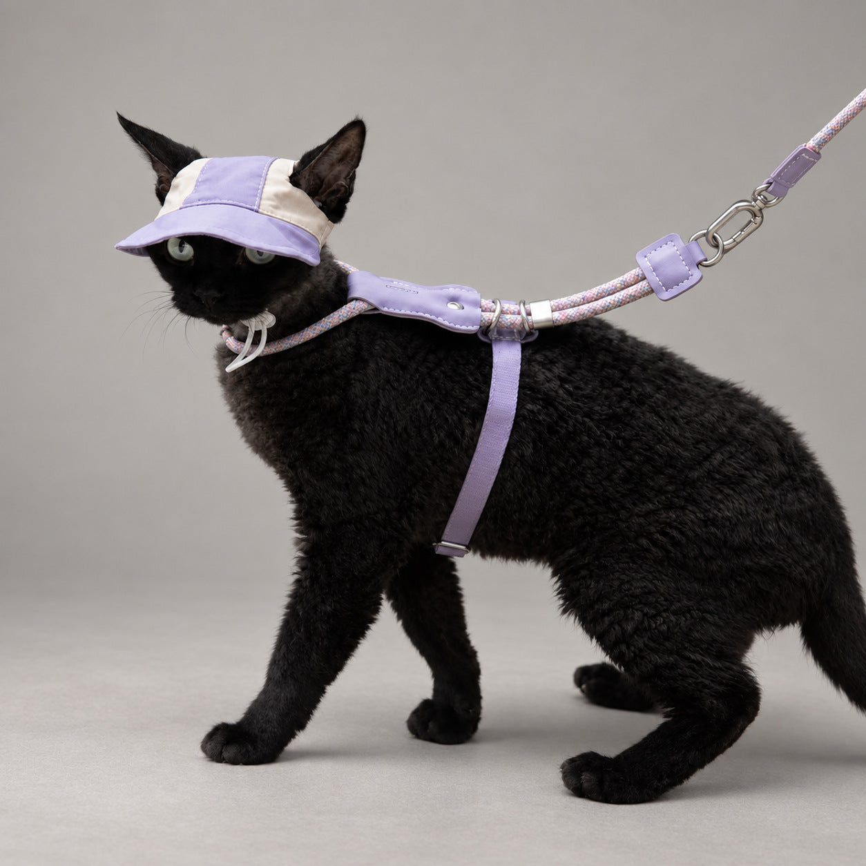 Atelier Shade Lightweight Cat Cap & Rope Harness Set