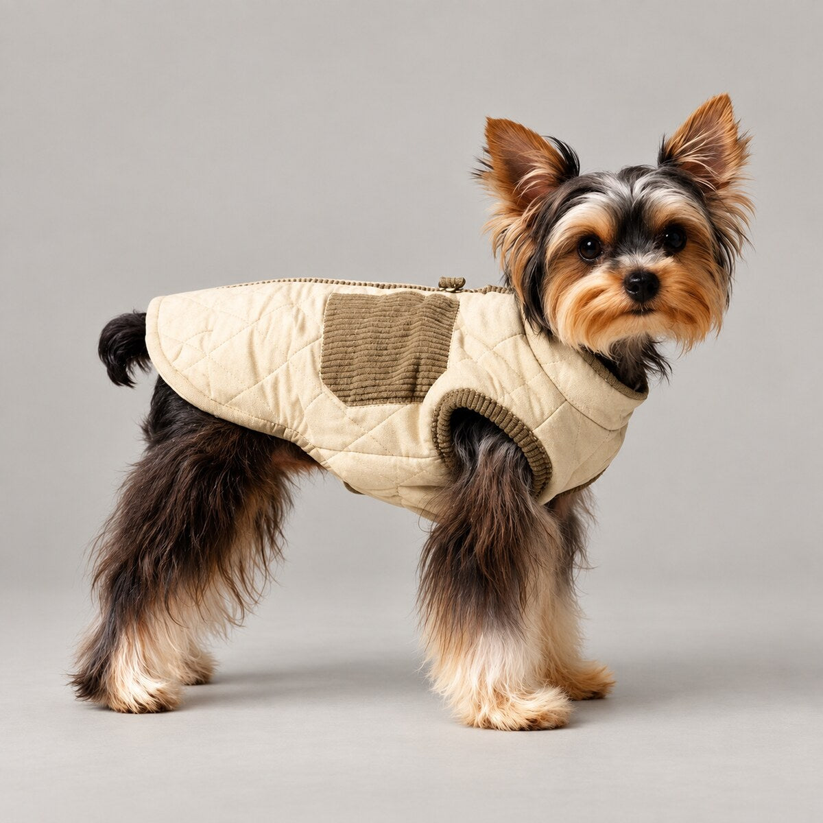 Aspen Quilted Fleece-Lined Pet Vest