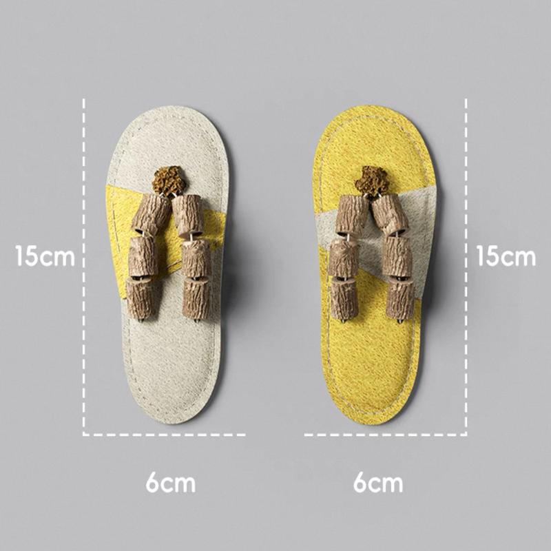 Natural Silvervine & Loofah Cat Chew Slipper Toy