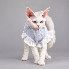 Light Blue Cotton Cat Dress